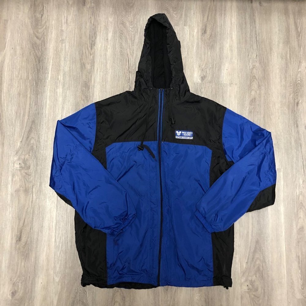 Walt Disney World Size XL Rain Jacket Y2K Zip Up Coat Waterproof Disneyland